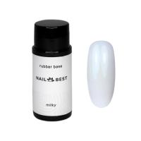 Base Nail Best Milky Rubber Base, 30 g / молочная каучуковая камуфлирующая база