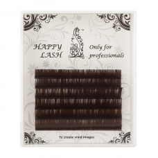 Ресницы Lovely "темный шоколад" MIX - MINI 6 линий (С+ 0.10 4-7мм)