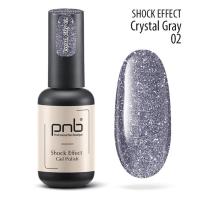 UV/LED Gel Polish SHOCK EFFECT 02 Crystal Grey PNB 8 ml