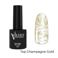 VELVET, Top Champagne Matte Gold (10 мл)