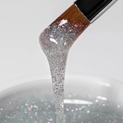 Моделирующий УФ-гель светоотражающий BUILDER UV GEL MILK DIAMOND, 15г №9871