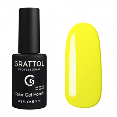 Гель-лак Grattol Color Gel Polish - тон №034 Yellow 9 мл.