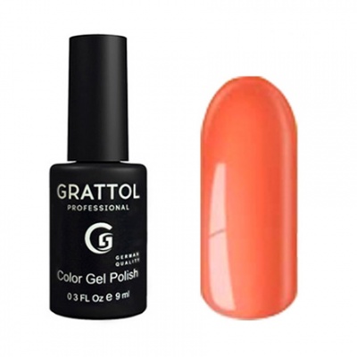 Гель-лак Grattol Color Gel Polish - тон №184 Orange Sherbet 9 мл.