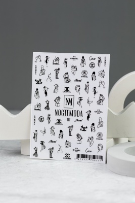 Наклейки для ногтей NOGTEMODA 111